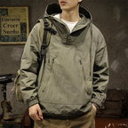 Chamarra Anorak con Capucha para Hombre Cortaviento