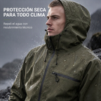 Chamarra Impermeable con Capucha para Hombre Estilo Urbano
