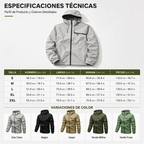 Chamarra Impermeable con Capucha para Hombre Estilo Urbano