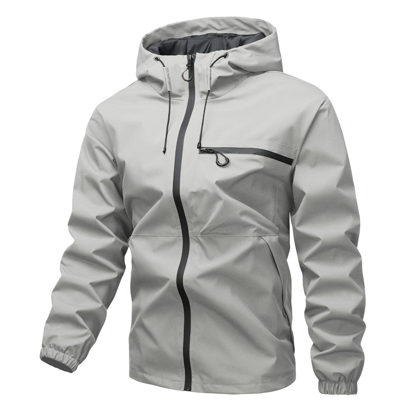 Chamarra Impermeable con Capucha para Hombre Estilo Urbano