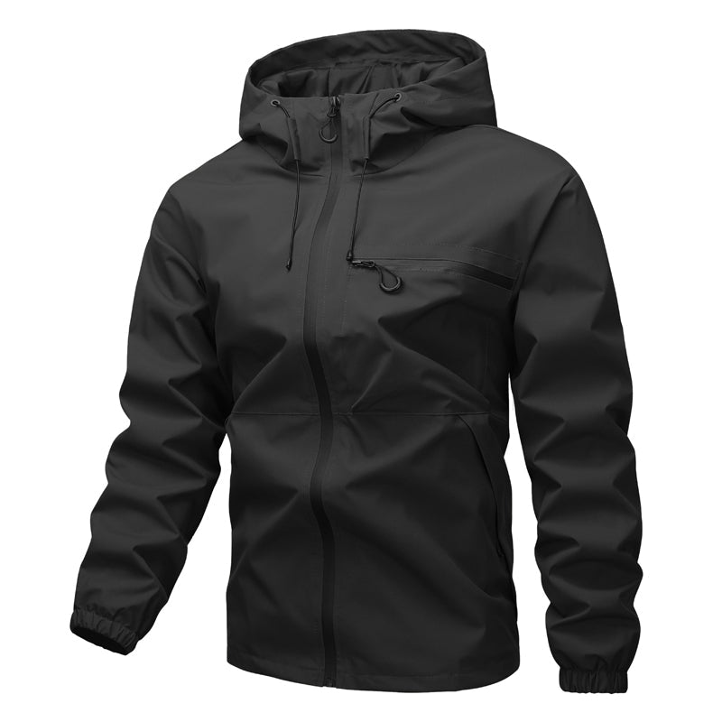 Chamarra Impermeable con Capucha para Hombre Estilo Urbano