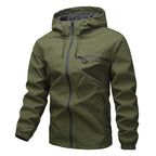 Chamarra Impermeable con Capucha para Hombre Estilo Urbano