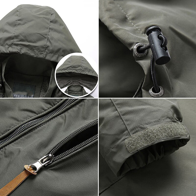 Chamarra Impermeable para Hombre Cortaviento