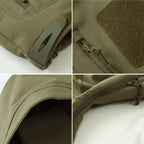 Chamarra Softshell para Hombre Resistente al Agua con Capucha