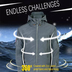 Chamarra Softshell para Hombre Resistente al Agua con Capucha