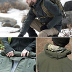 Chamarra Softshell para Hombre Resistente al Agua con Capucha