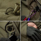 Chamarra Softshell para Hombre Resistente al Agua con Capucha