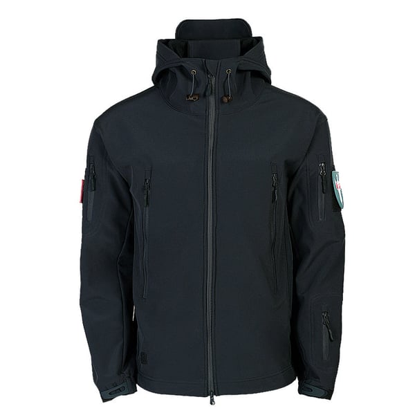 Chamarra Softshell para Hombre Resistente al Agua con Capucha
