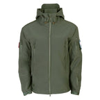 Chamarra Softshell para Hombre Resistente al Agua con Capucha