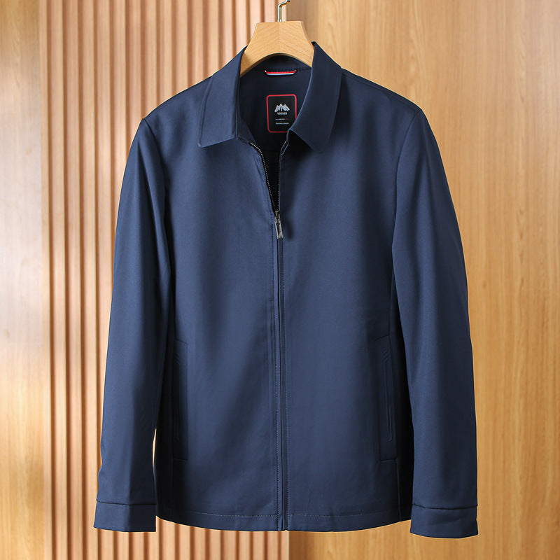 Chaqueta Casual con Cierre para Hombre Cuello Camisero