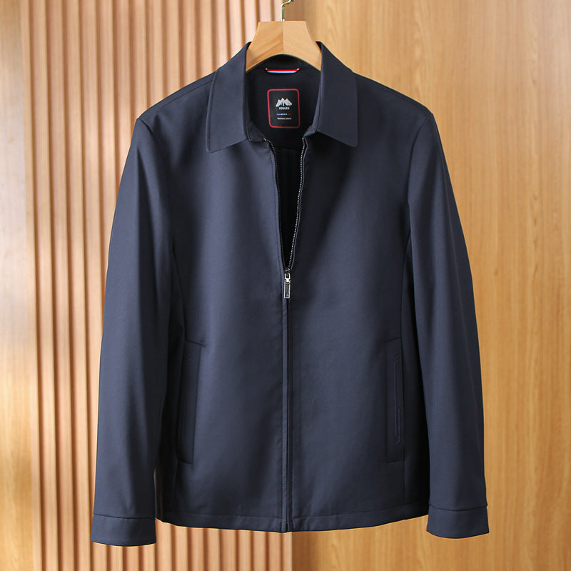 Chaqueta Casual con Cierre para Hombre Cuello Camisero