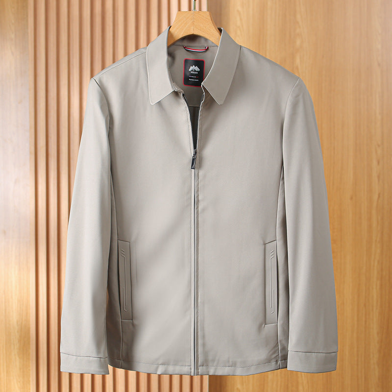 Chaqueta Casual con Cierre para Hombre Cuello Camisero