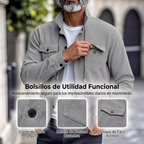 Chaqueta de Pana Vintage para Hombre Corte Relajado
