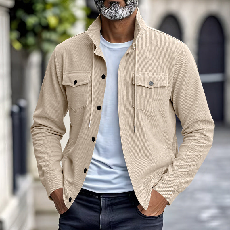 Chaqueta de Pana Vintage para Hombre Corte Relajado