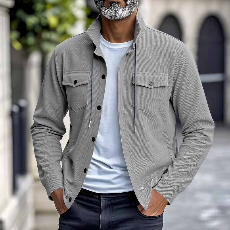 Chaqueta de Pana Vintage para Hombre Corte Relajado