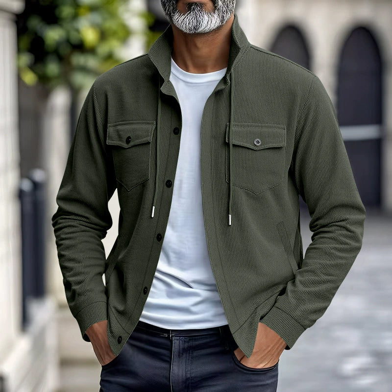Chaqueta de Pana Vintage para Hombre Corte Relajado