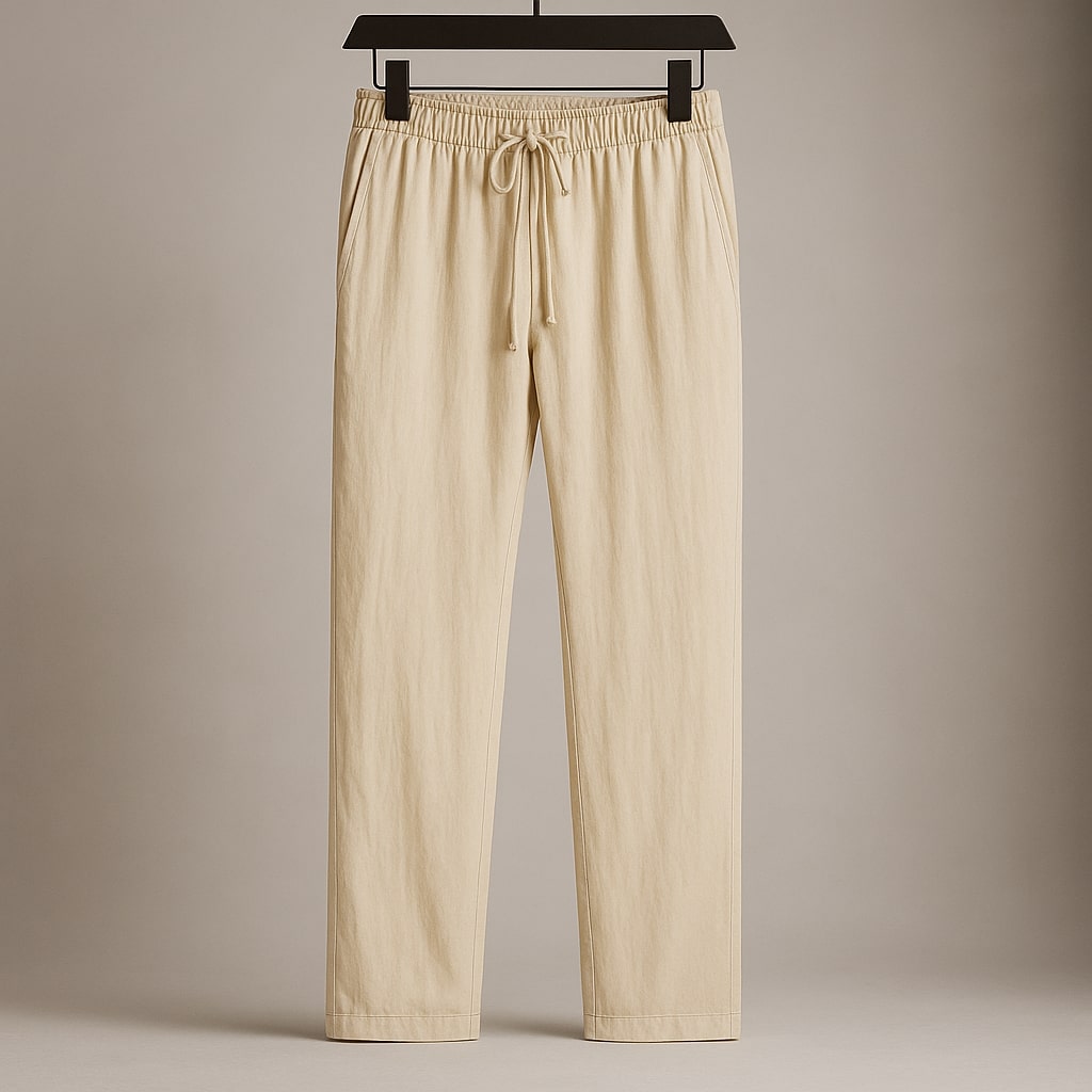 Cherubino Summer Linen Drawstring Trousers