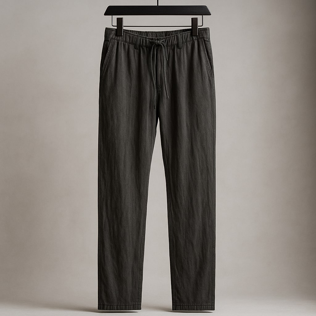 Cherubino Summer Linen Drawstring Trousers