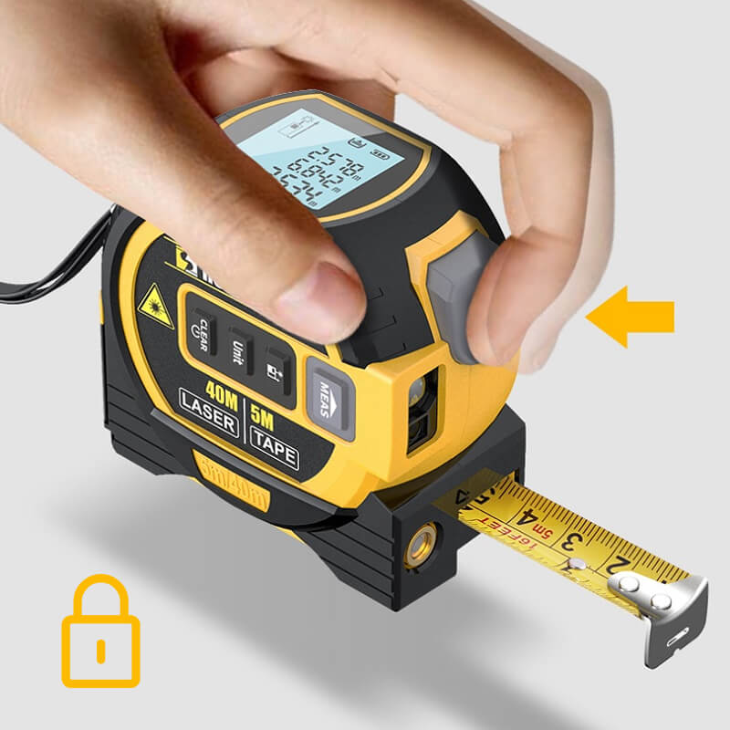 Cinta Métrica Digital 3 en 1 con Medidor Láser