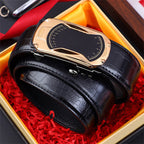 Cinturón para Hombre con Hebilla Automática Grabado Cocodrilo
