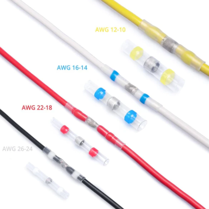 Conectores de Cable Termocontraíbles con Soldadura a Prueba de Agua