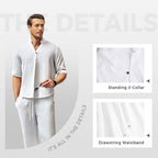 Conjunto de Algodón y Lino para Hombre Playera y Pantalón