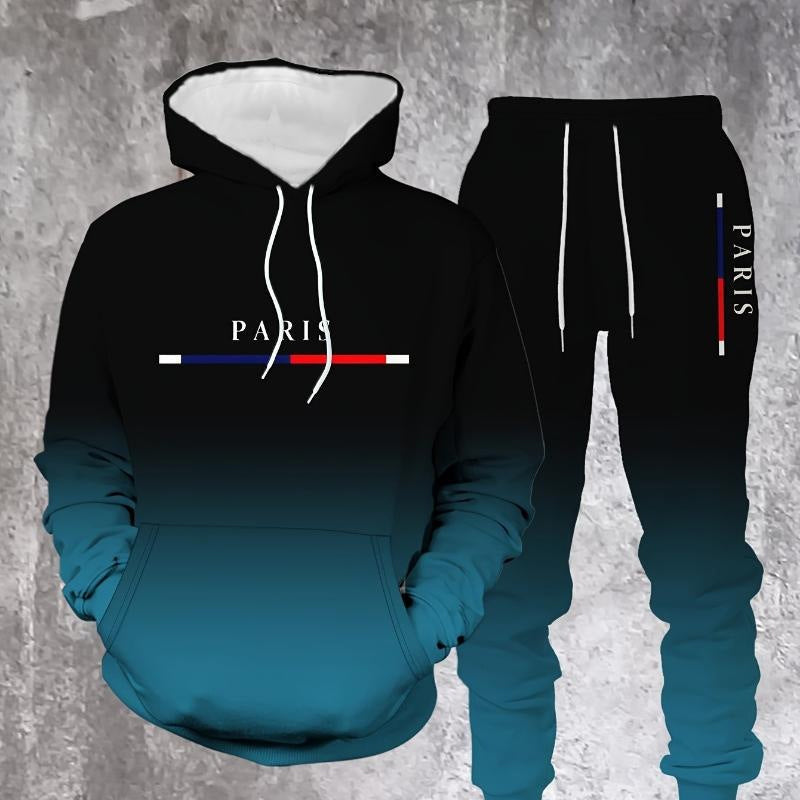 Conjunto Deportivo Degradado para Hombre Sudadera y Pants