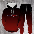 Conjunto Deportivo Degradado para Hombre Sudadera y Pants