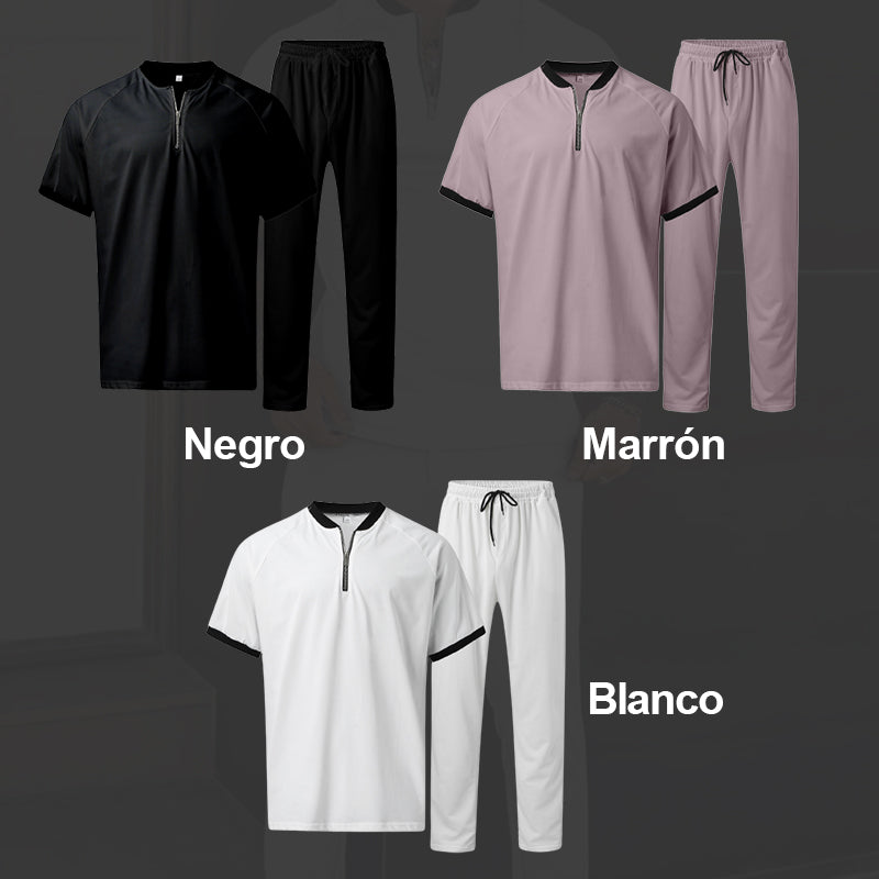 Conjunto para Hombre Polo con Cierre y Pantalón