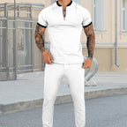 Conjunto para Hombre Polo con Cierre y Pantalón