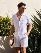 Conjunto de Lino para Hombre Camisa y Short