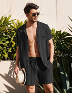 Conjunto de Lino para Hombre Camisa y Short