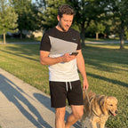 Conjunto de Playera y Short para Hombre de Bloques de Color