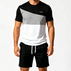 Conjunto de Playera y Short para Hombre de Bloques de Color