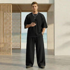Conjunto Plisado para Hombre Playera y Pantalón Acanalado