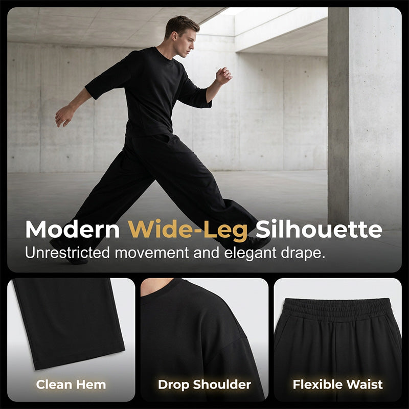 Conjunto Plisado para Hombre Playera y Pantalón Acanalado