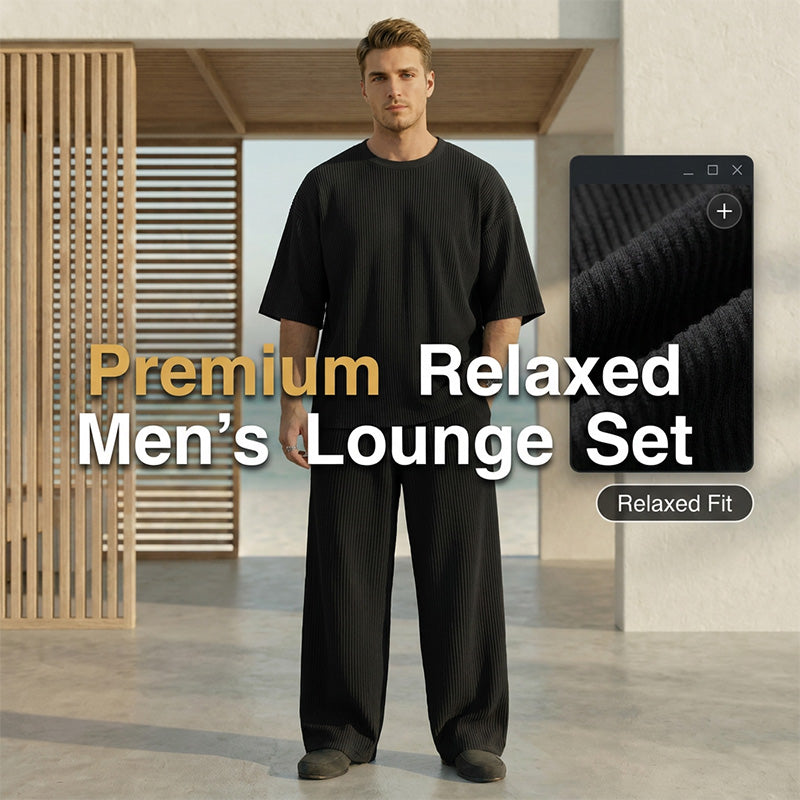 Conjunto Plisado para Hombre Playera y Pantalón Acanalado