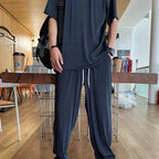 Conjunto de Seda Fría para Hombre Playera y Pantalón