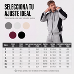 Conjunto Deportivo para Hombre Sudadera con Cierre y Pants Bloques de Color