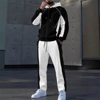 Conjunto Deportivo para Hombre Sudadera con Cierre y Pants Bloques de Color