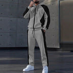 Conjunto Deportivo para Hombre Sudadera con Cierre y Pants Bloques de Color