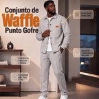 Conjunto Waffle para Hombre Chaqueta y Pantalón