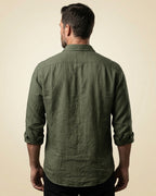 Santiago Linen Relaxed Button-Up Shirt