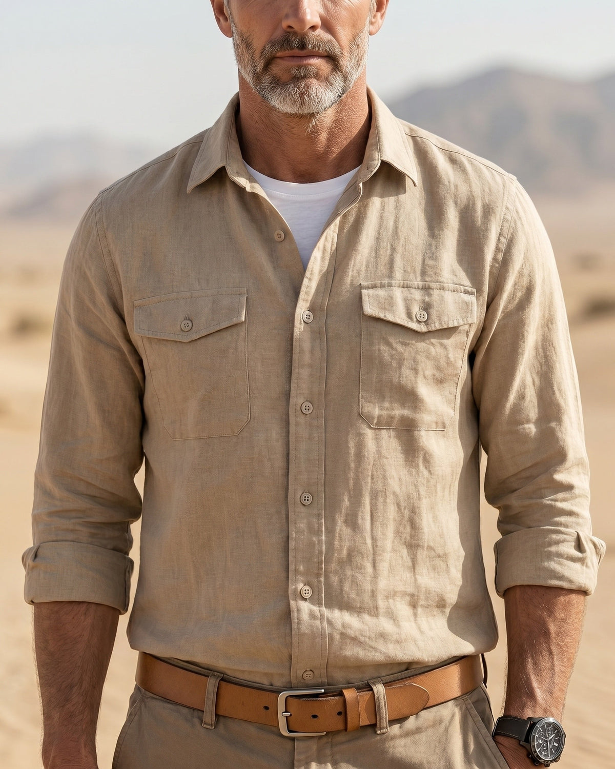 Tancredi Linen Long Sleeve Shirt