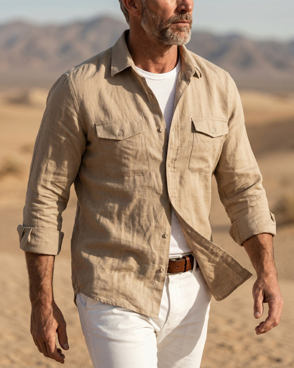 Tancredi Linen Long Sleeve Shirt