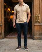 Hugo Piqué Knit Half-Zip Polo