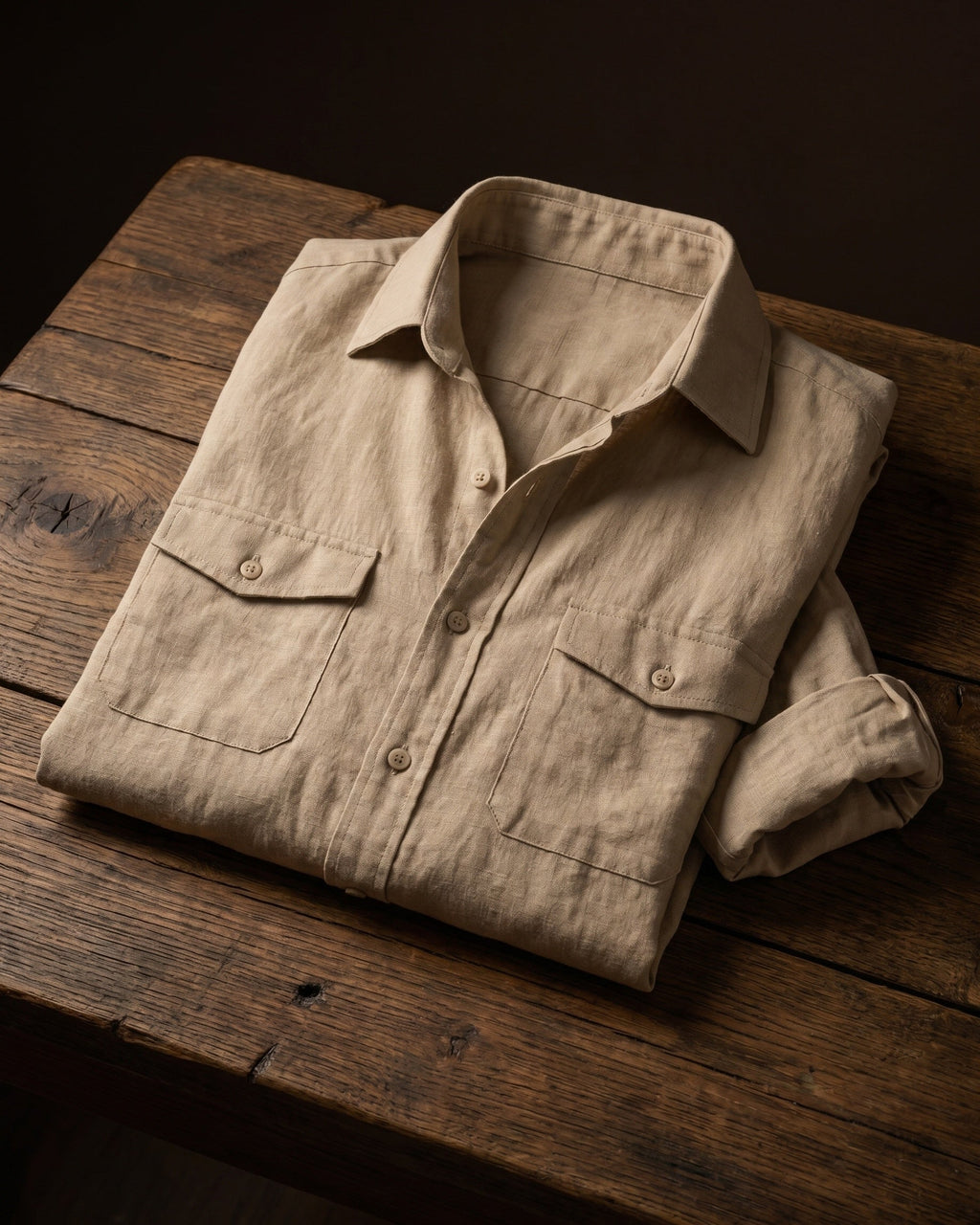 Tancredi Linen Long Sleeve Shirt