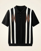 Bruno Knit Striped Diamond Polo