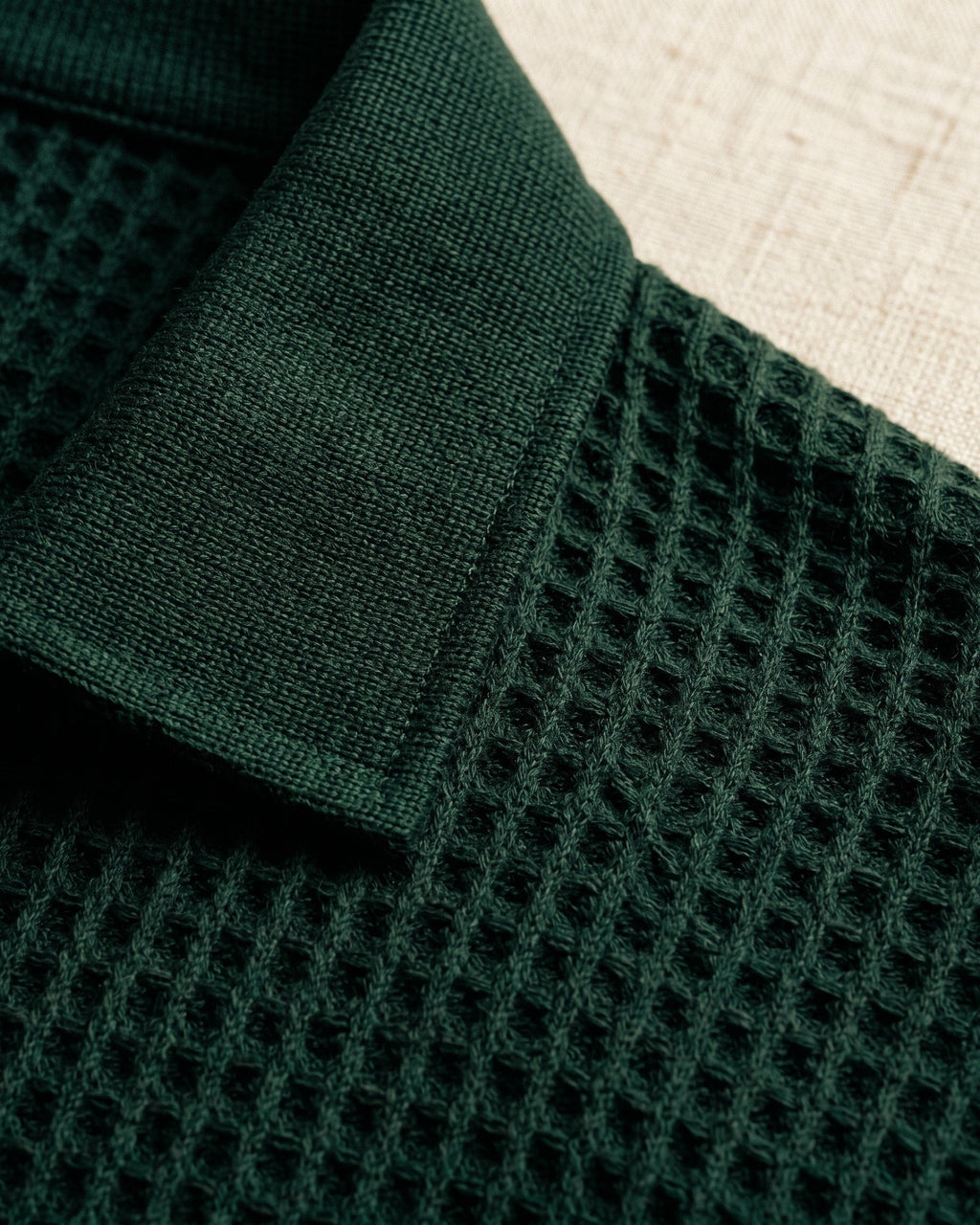 Luciano Wool Ribbed Knit Polo