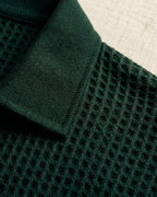 Luciano Wool Ribbed Knit Polo